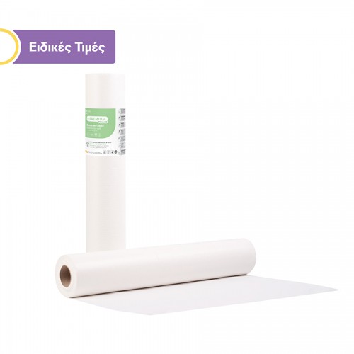 Soft Care Premium Standard 2ply Χαρτί & PE Εξεταστικό ρολό 50cm x 50m - Λευκό
