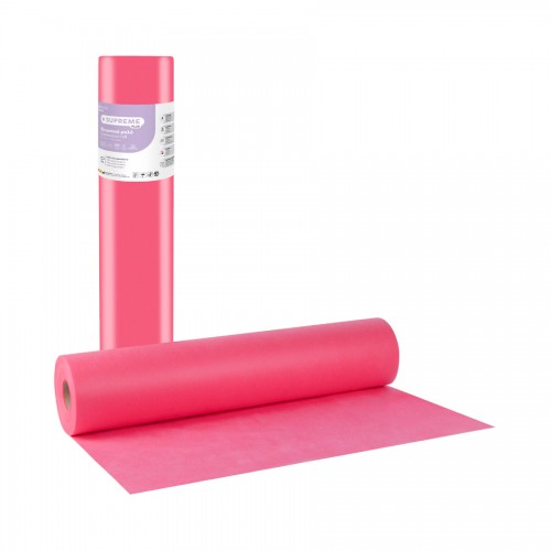 Soft Care Supreme Plus 1ply Non-woven Εξετ. ρολό 58cm x 70m - Ροζ