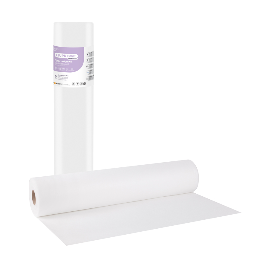 Soft Care Supreme Standard 1ply Non-woven Εξετ. ρολό 50cm x 70m - Λευκό