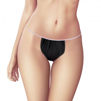 Εσώρουχο Γυναικείο Soft Care Tanga non-woven Μαύρο (100 τμχ)